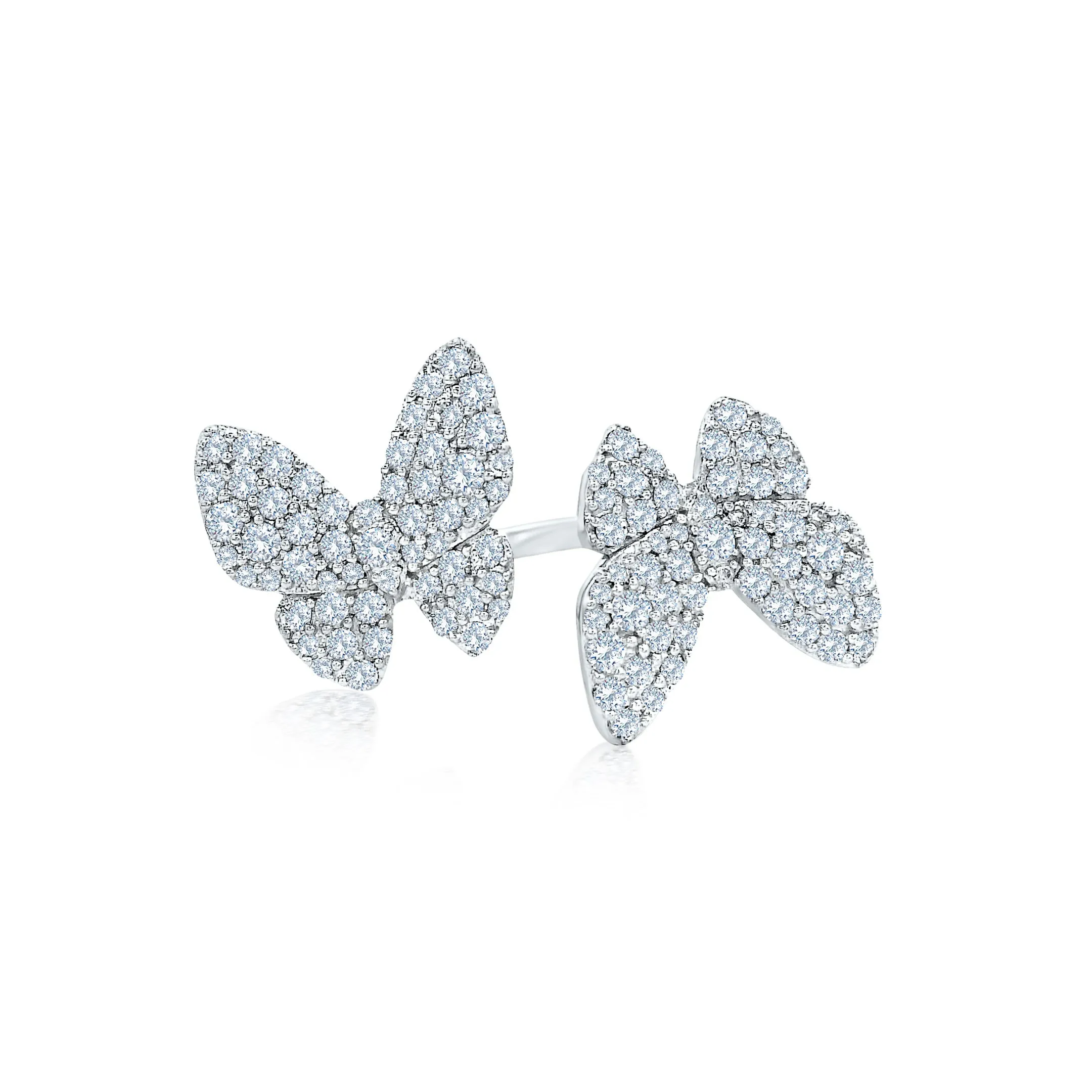 Butterfly Pave Diamond Ring