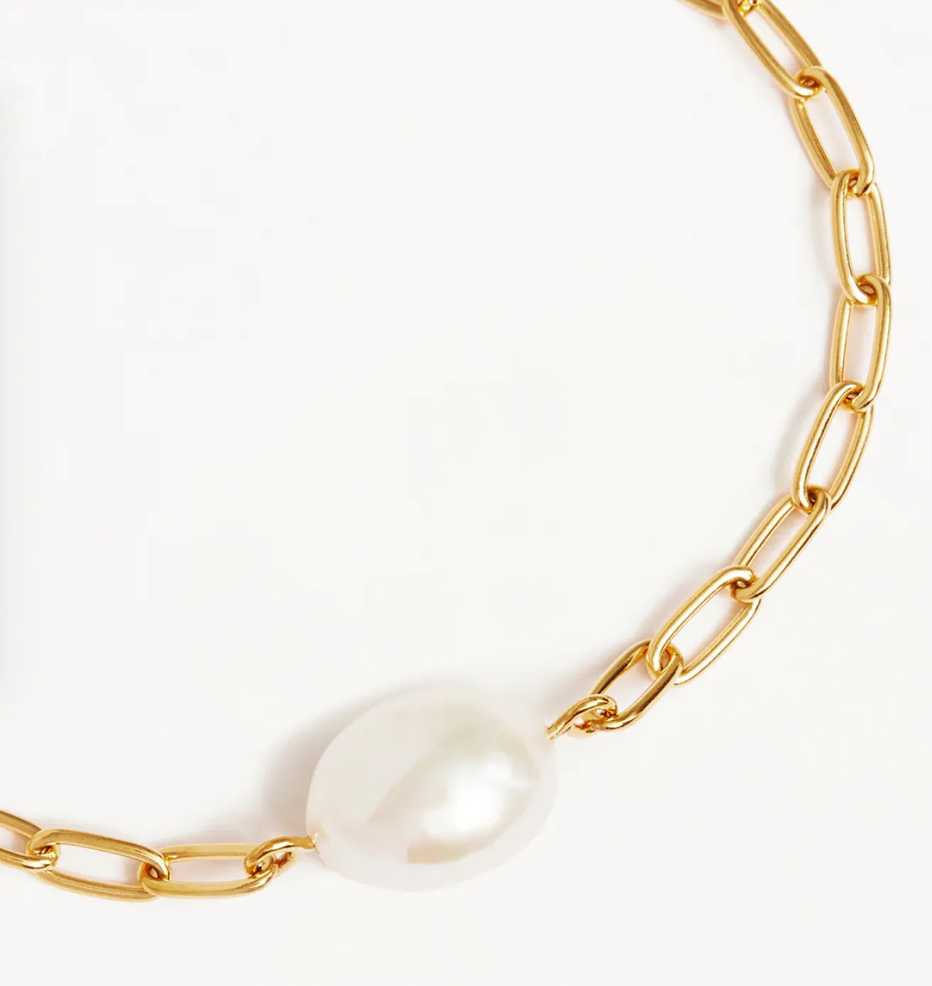 By Charlotte 18k Gold Vermeil Breathe Pearl Bracelet