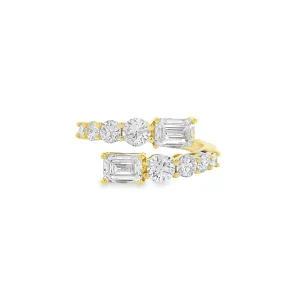 Bypass Diamond Ring