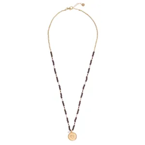 Caring Rose Quartz Gold Colored Necklace