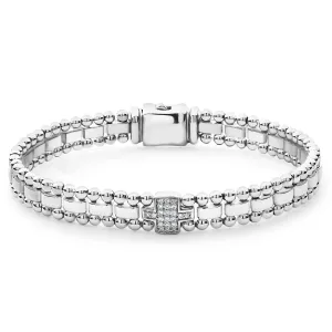 Caviar Spark Single Station Diamond Link Bracelet
