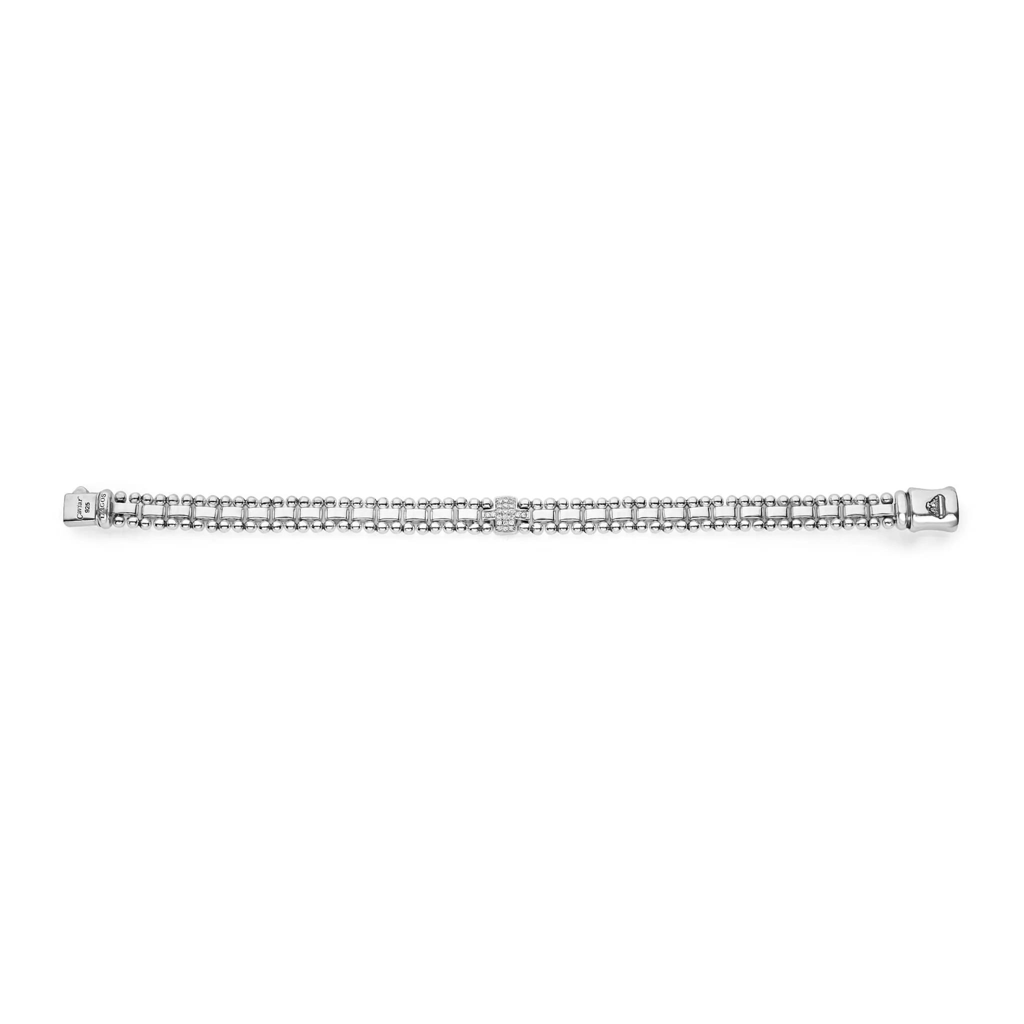 Caviar Spark Single Station Diamond Link Bracelet