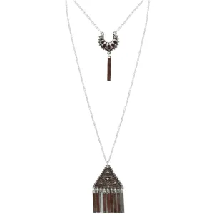 Chain 2 necklaces set - tribal