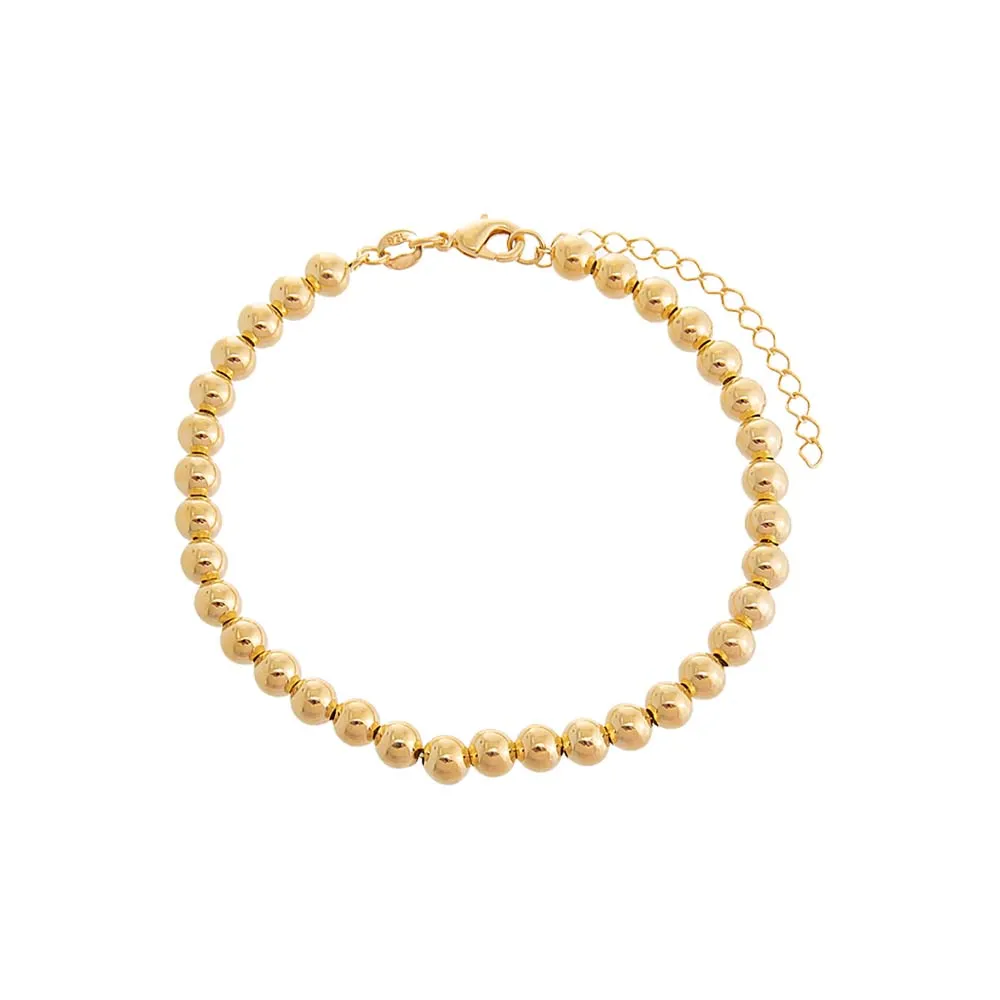 Chunky Beaded Ball Anklet