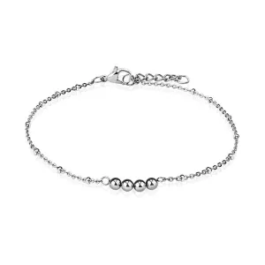 Classy Stainless Steel 9"-10" Multi-Bead Chain Anklet