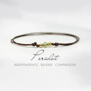 Cleopatra’s Treasure Adjustable Peridot Anklet/Bracelet