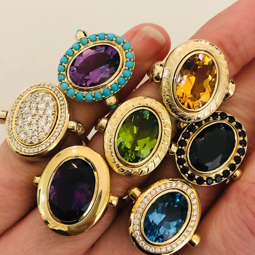 Cocktail Ring with Amethyst