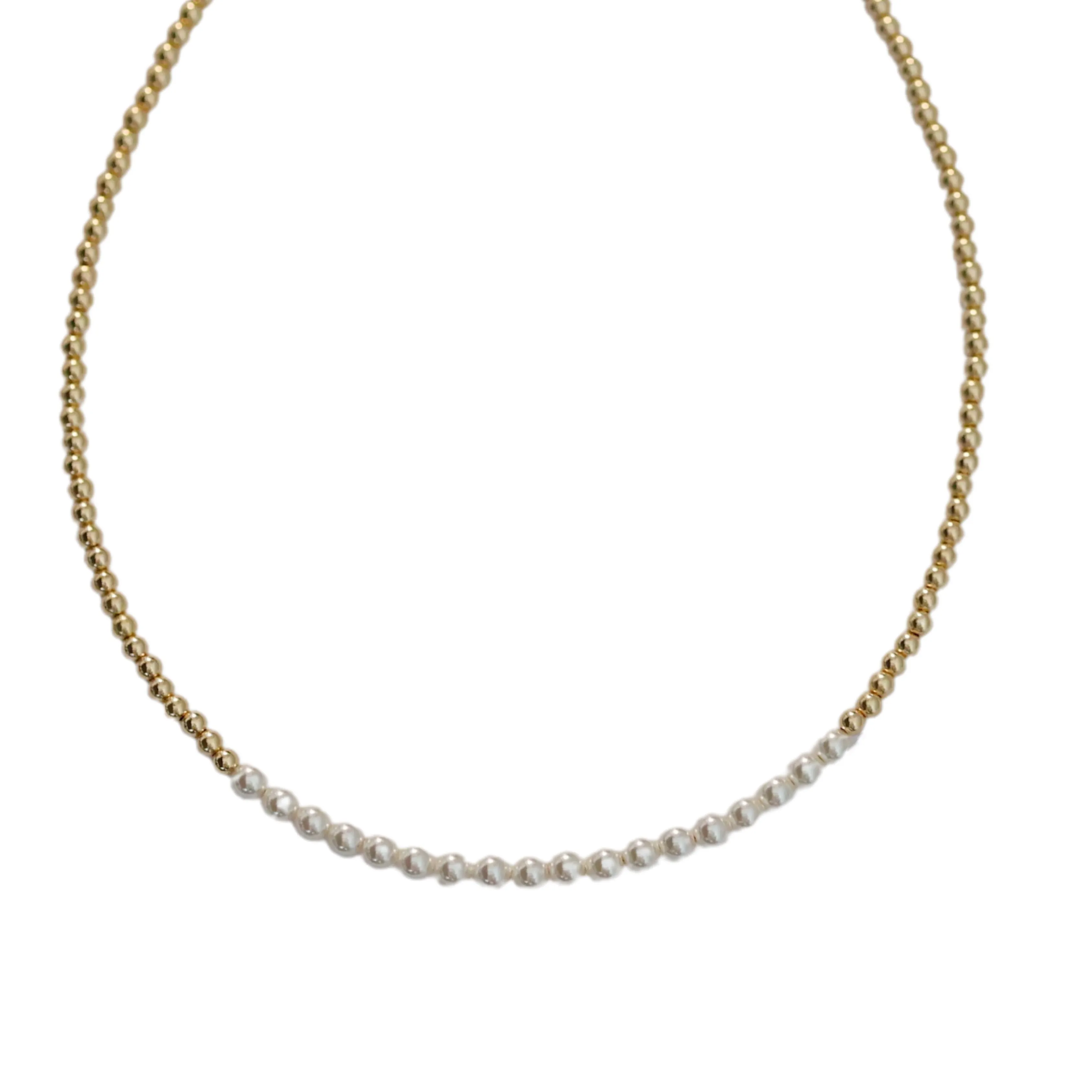 Colette | 14K Gold Filled Necklace with Pearls