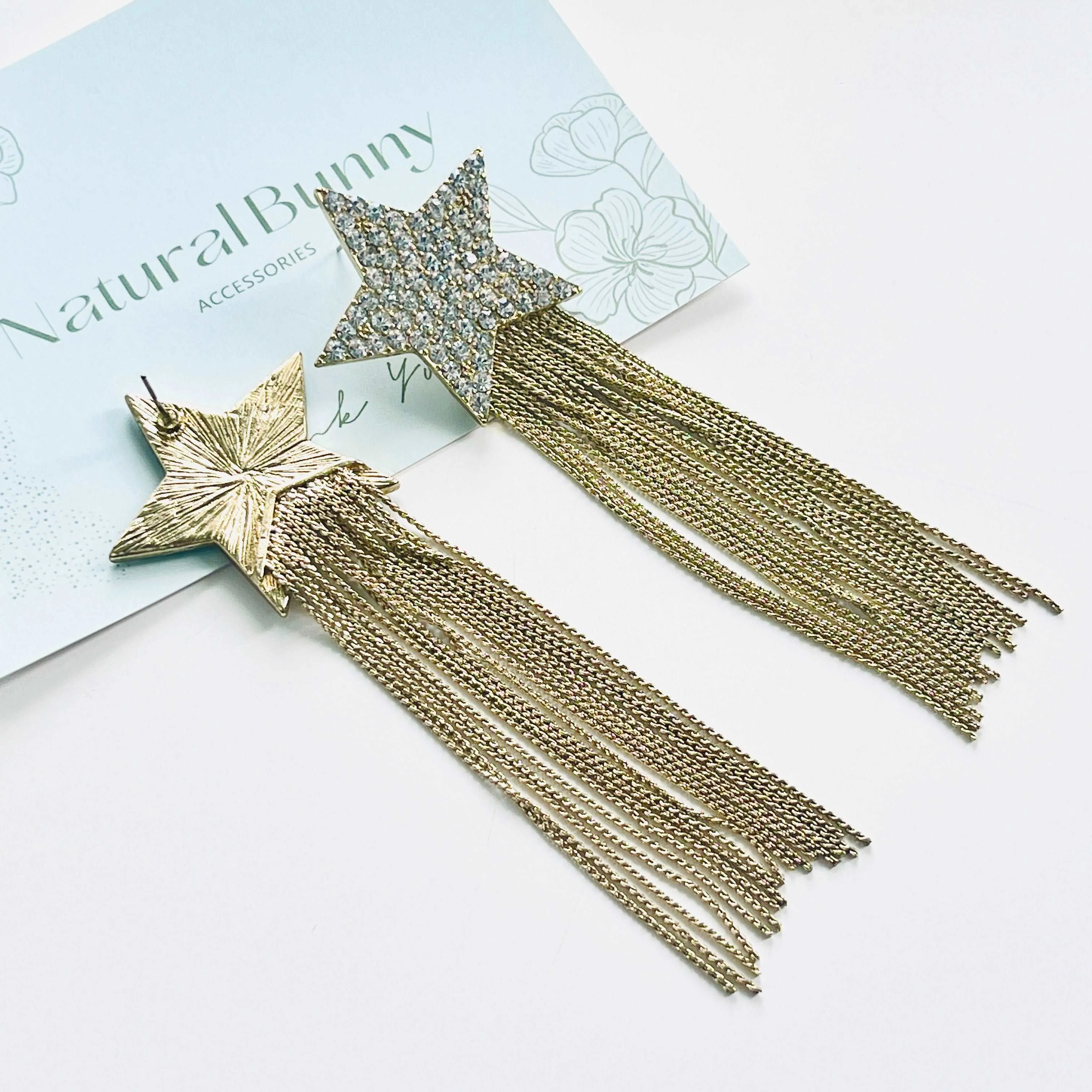 Comet Tassel Earrings / Brooch