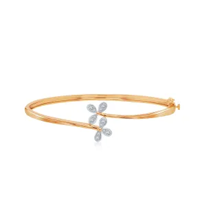Connected Flower Diamond Bracelet