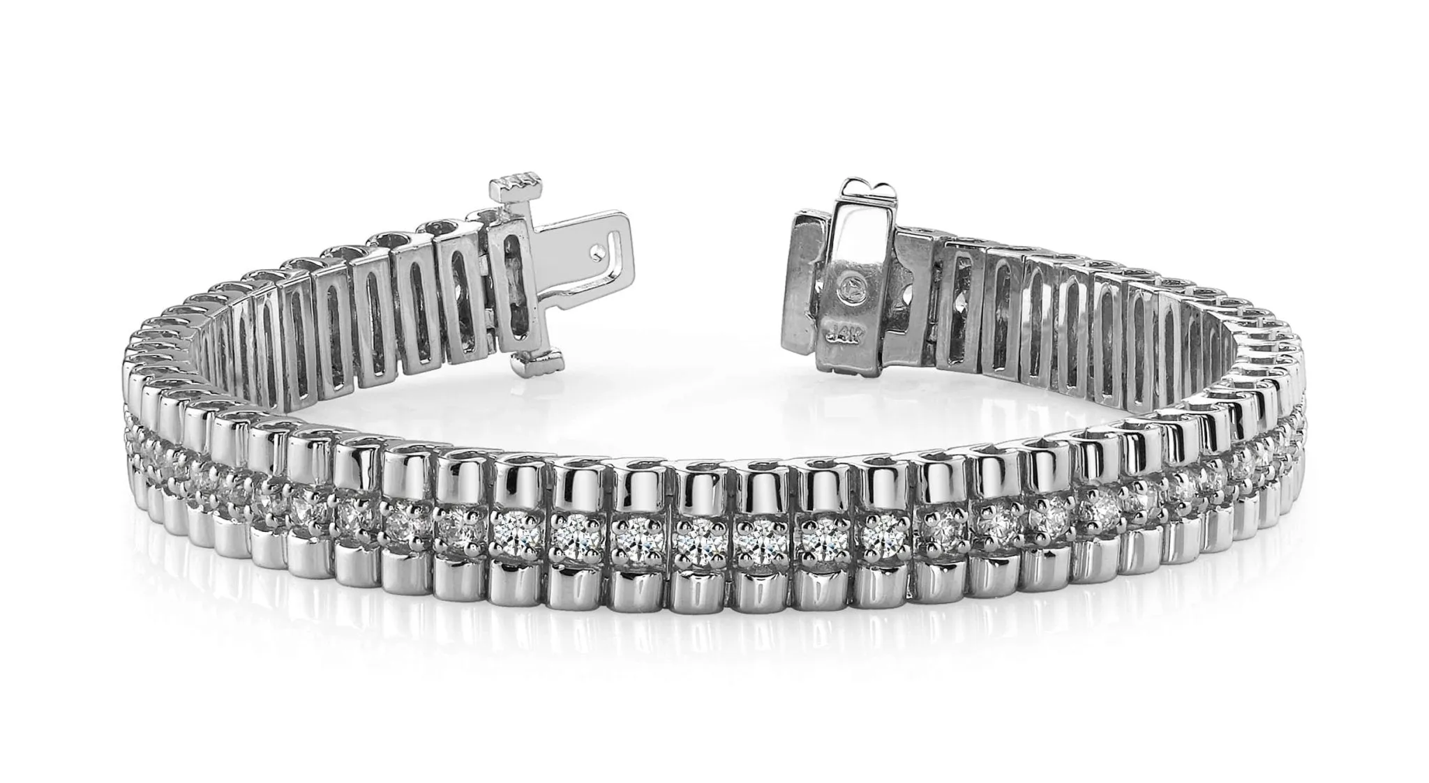 Continuous Strand Diamond Bracelet with 2.96 ct.(finished) 2.3mm