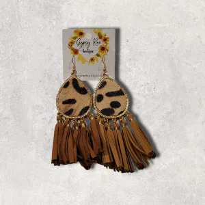 Cow Fringe Earrings