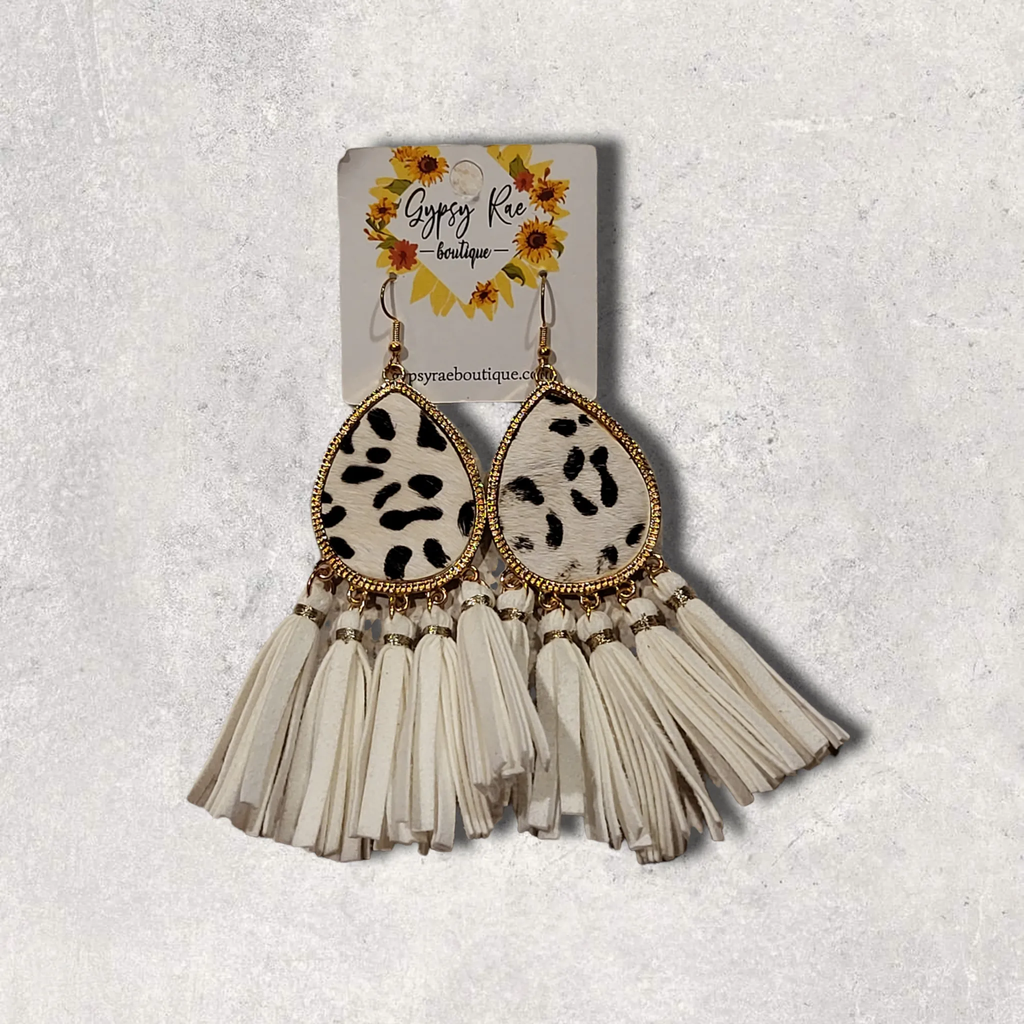 Cow Fringe Earrings