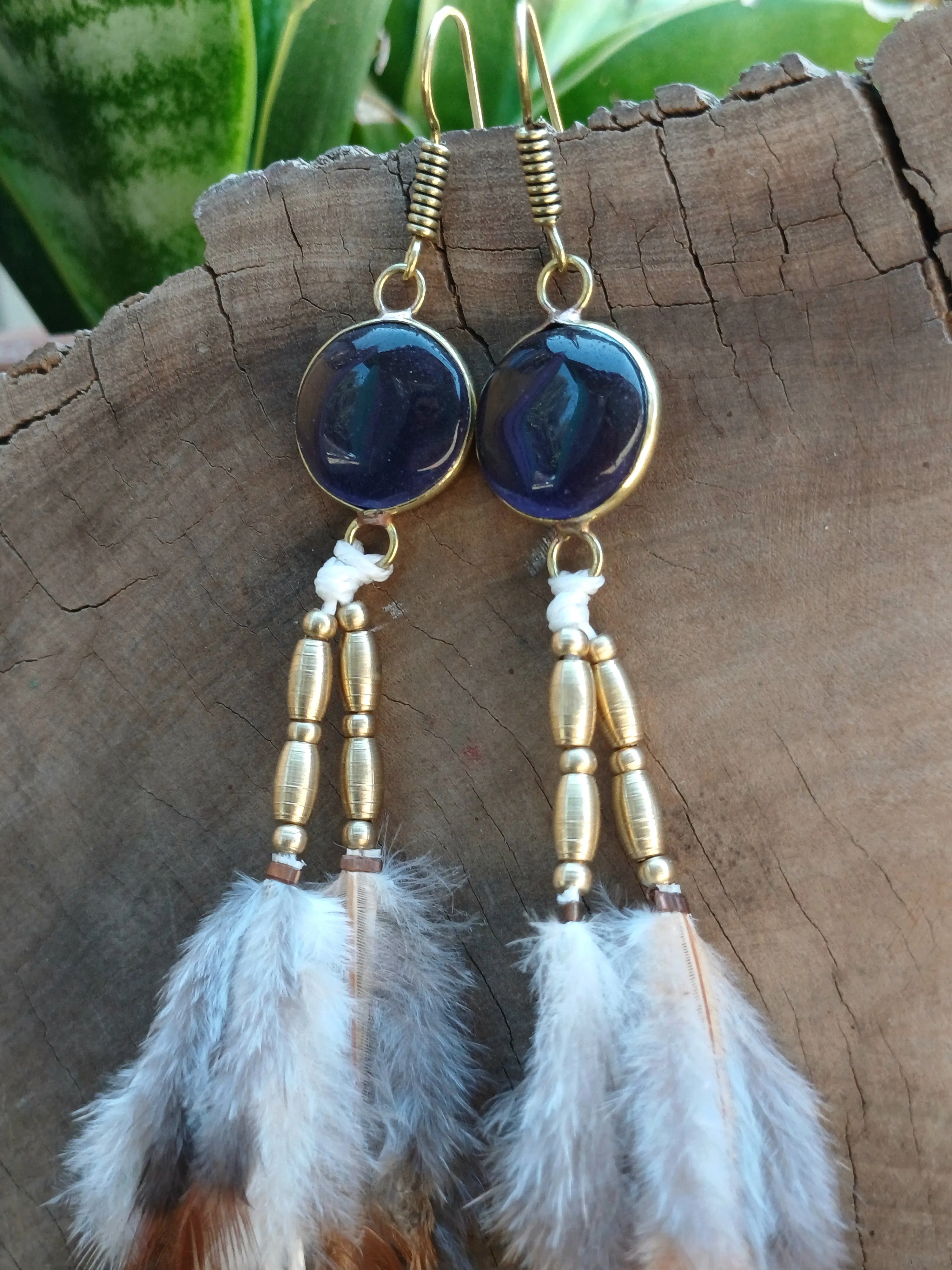 Crystal Feather Earrings