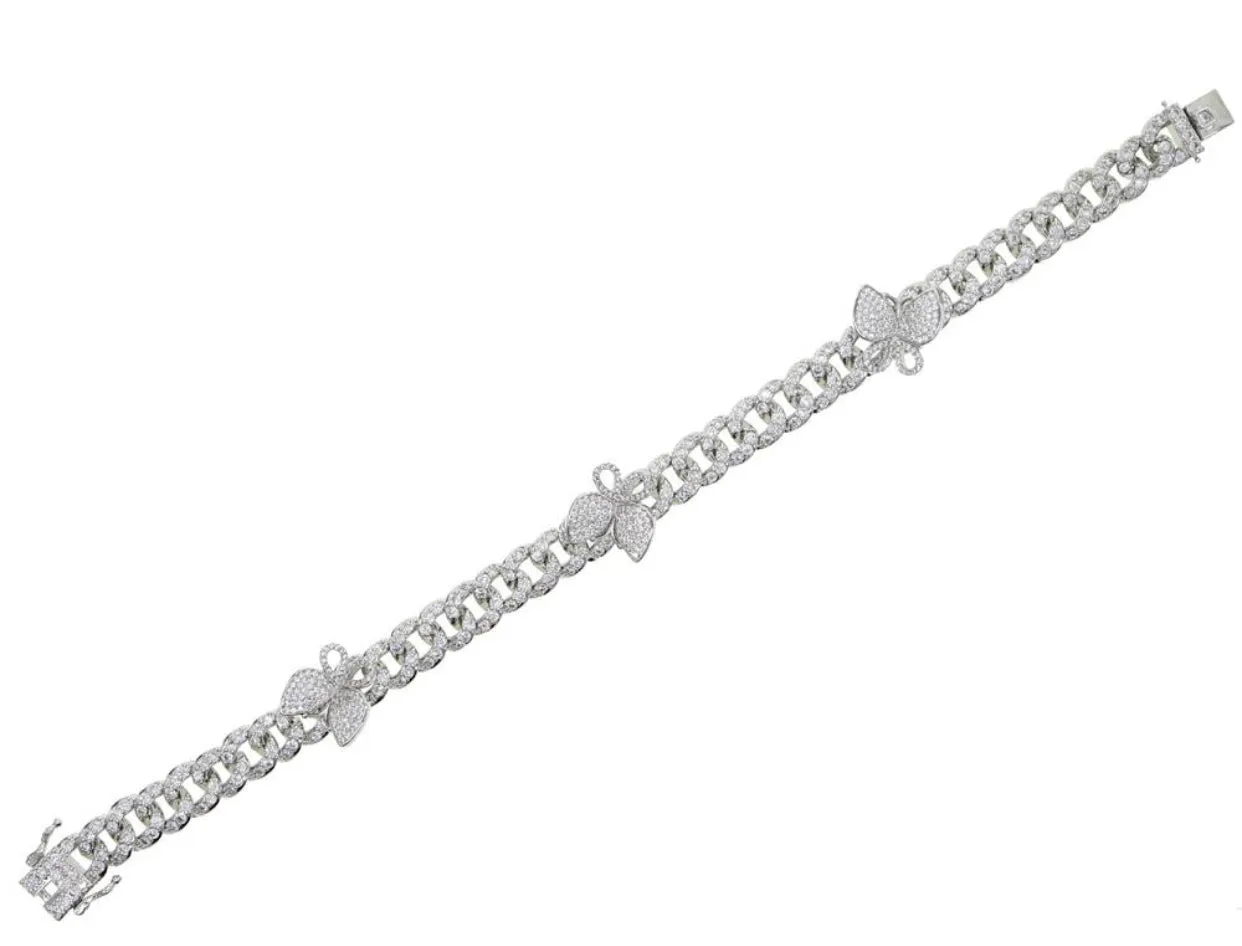 CUBAN LINK BUTTERFLY ANKLET
