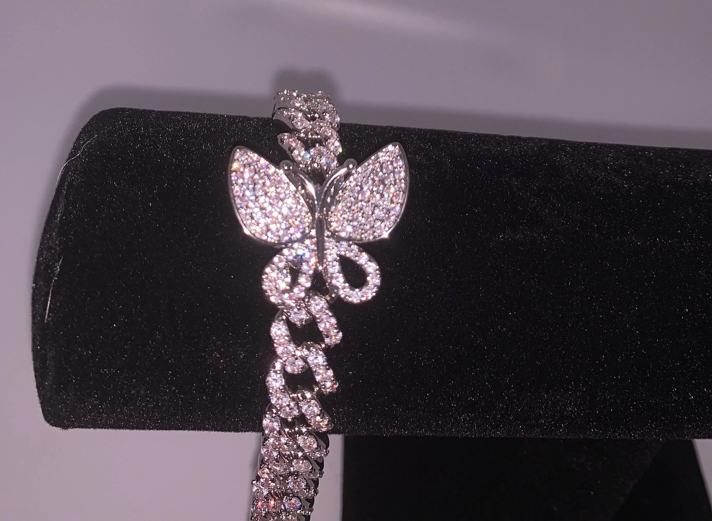 CUBAN LINK BUTTERFLY ANKLET