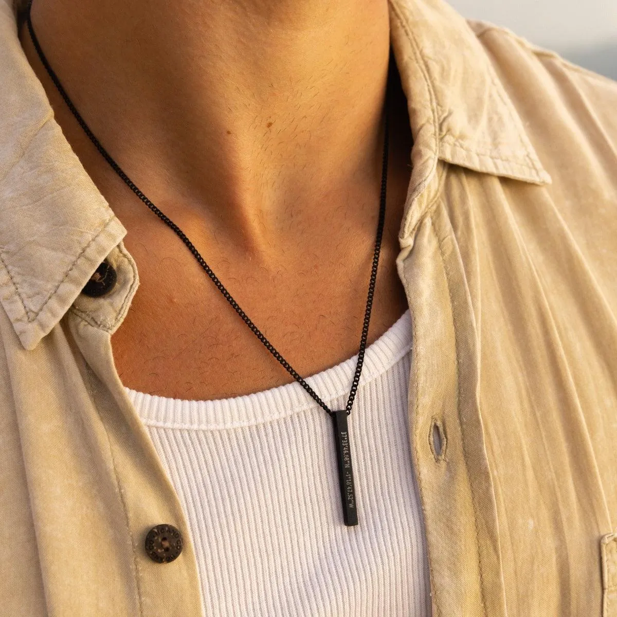 Custom Bar Necklace Set