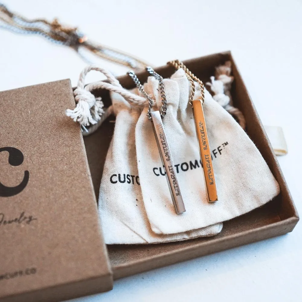 Custom Bar Necklace Set