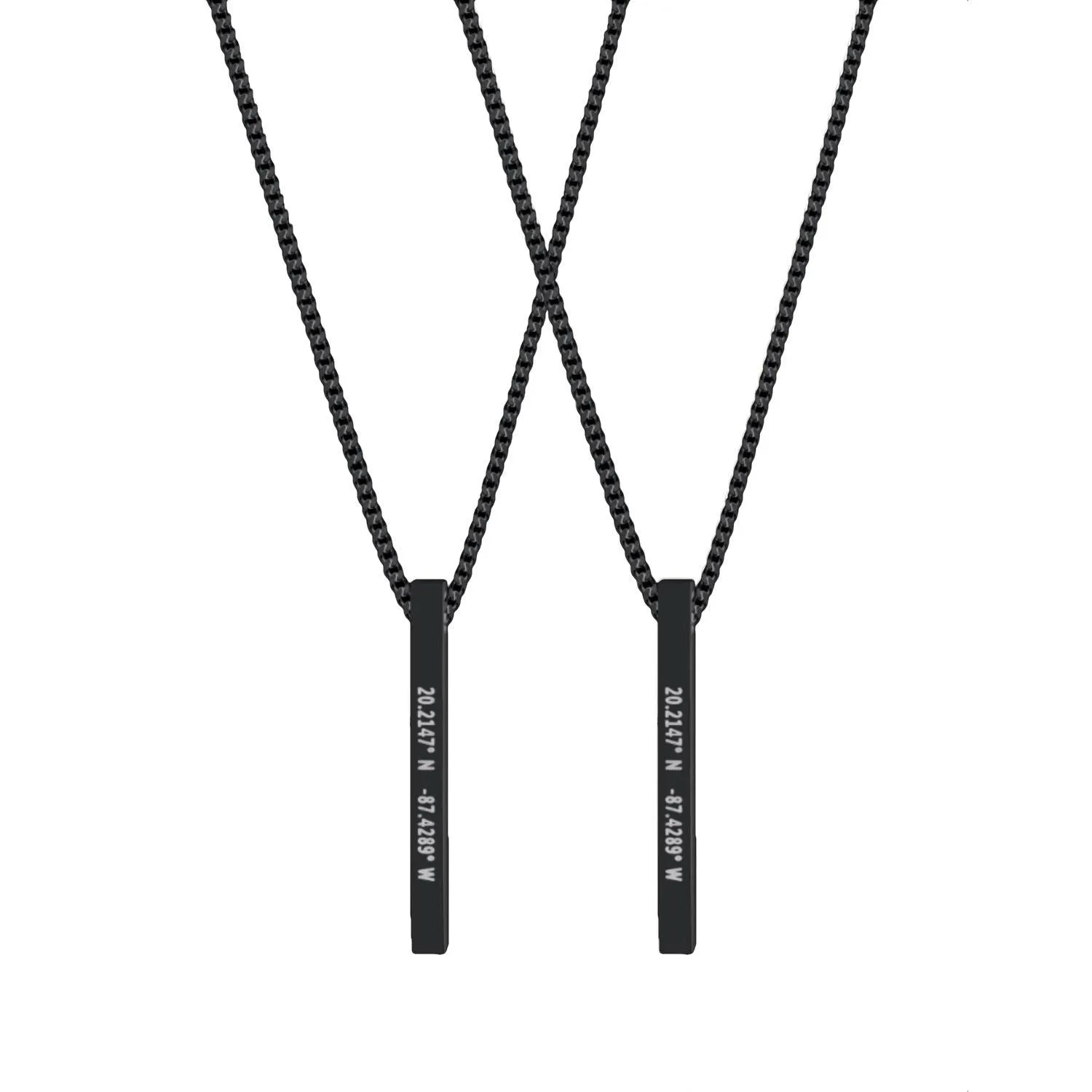 Custom Bar Necklace Set