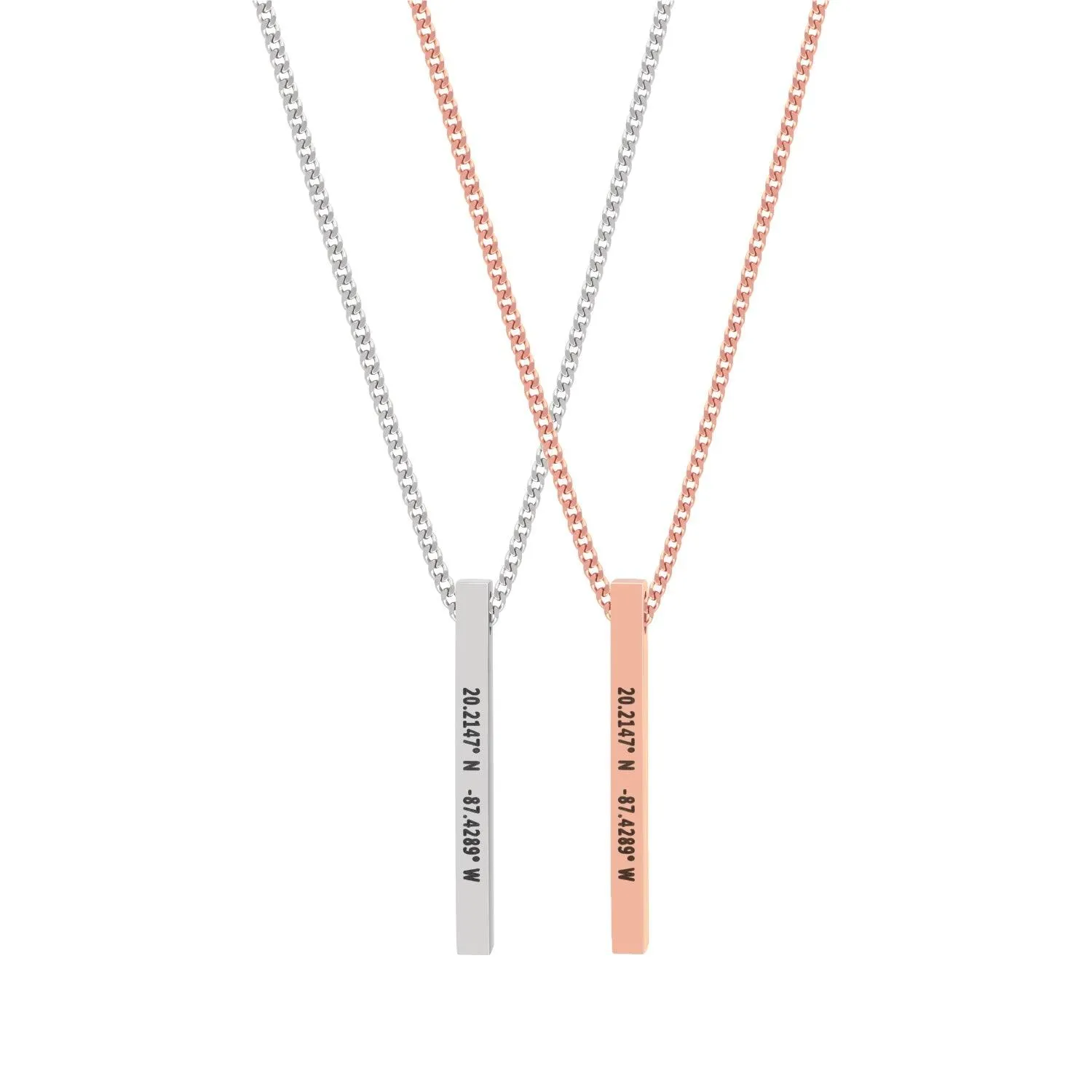 Custom Bar Necklace Set