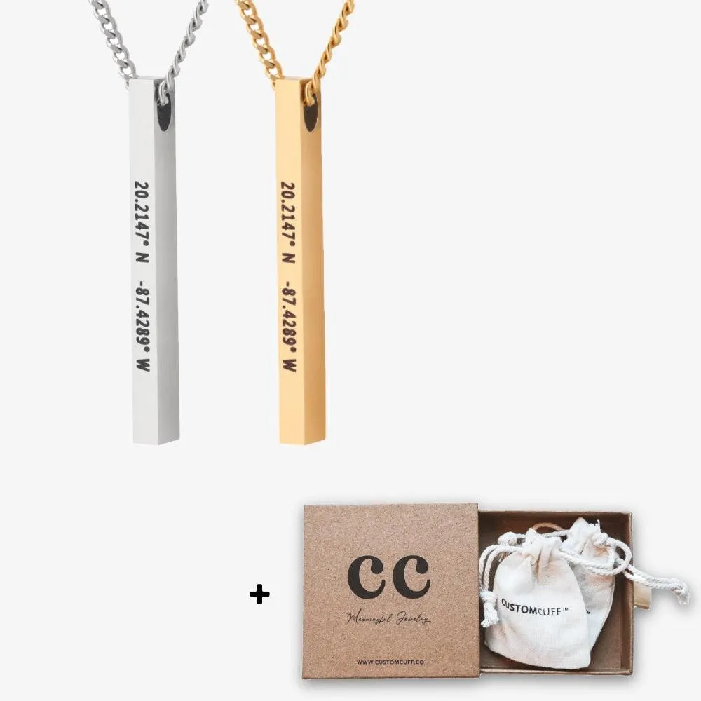 Custom Bar Necklace Set
