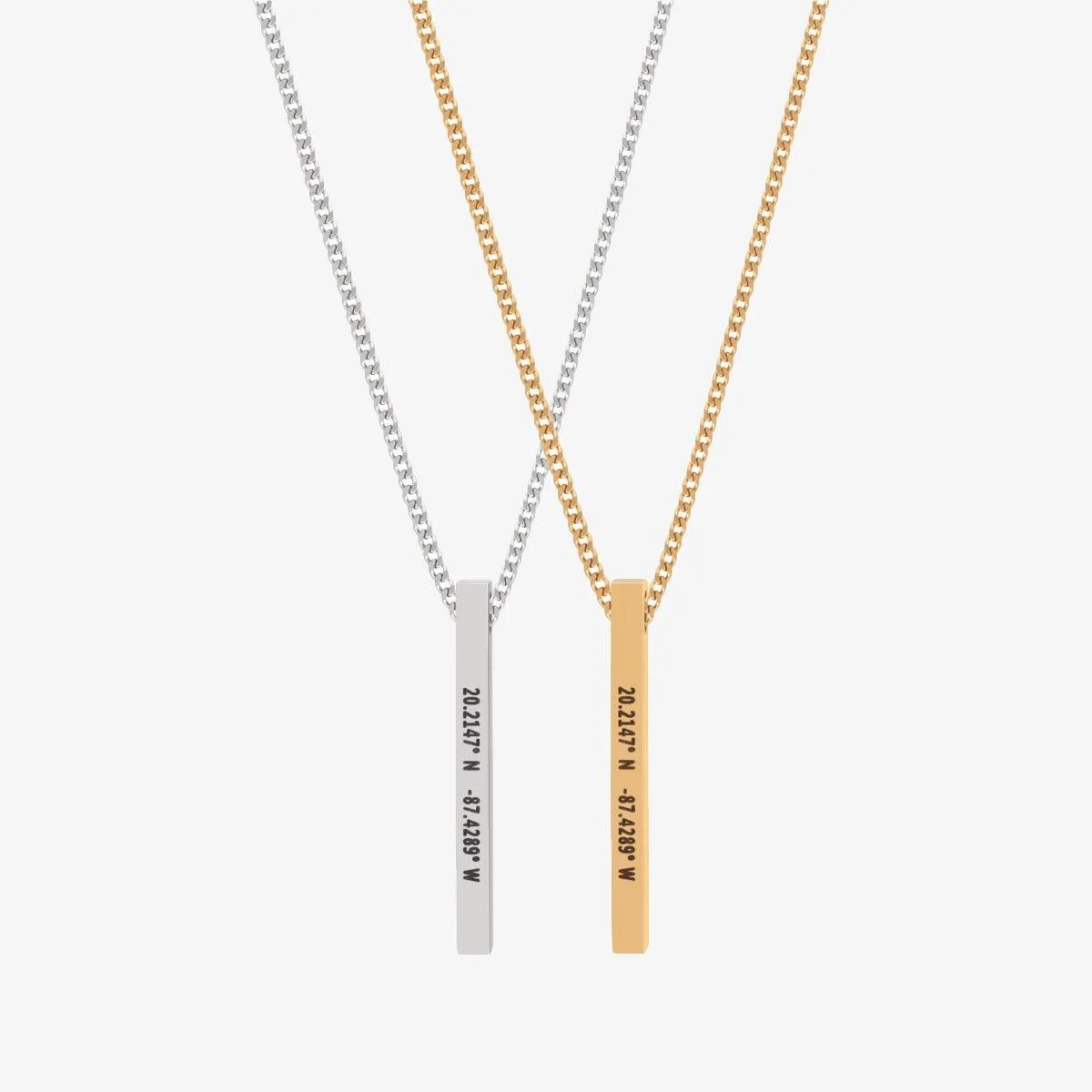 Custom Bar Necklace Set