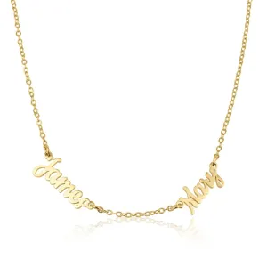 Custom Two Name Necklace