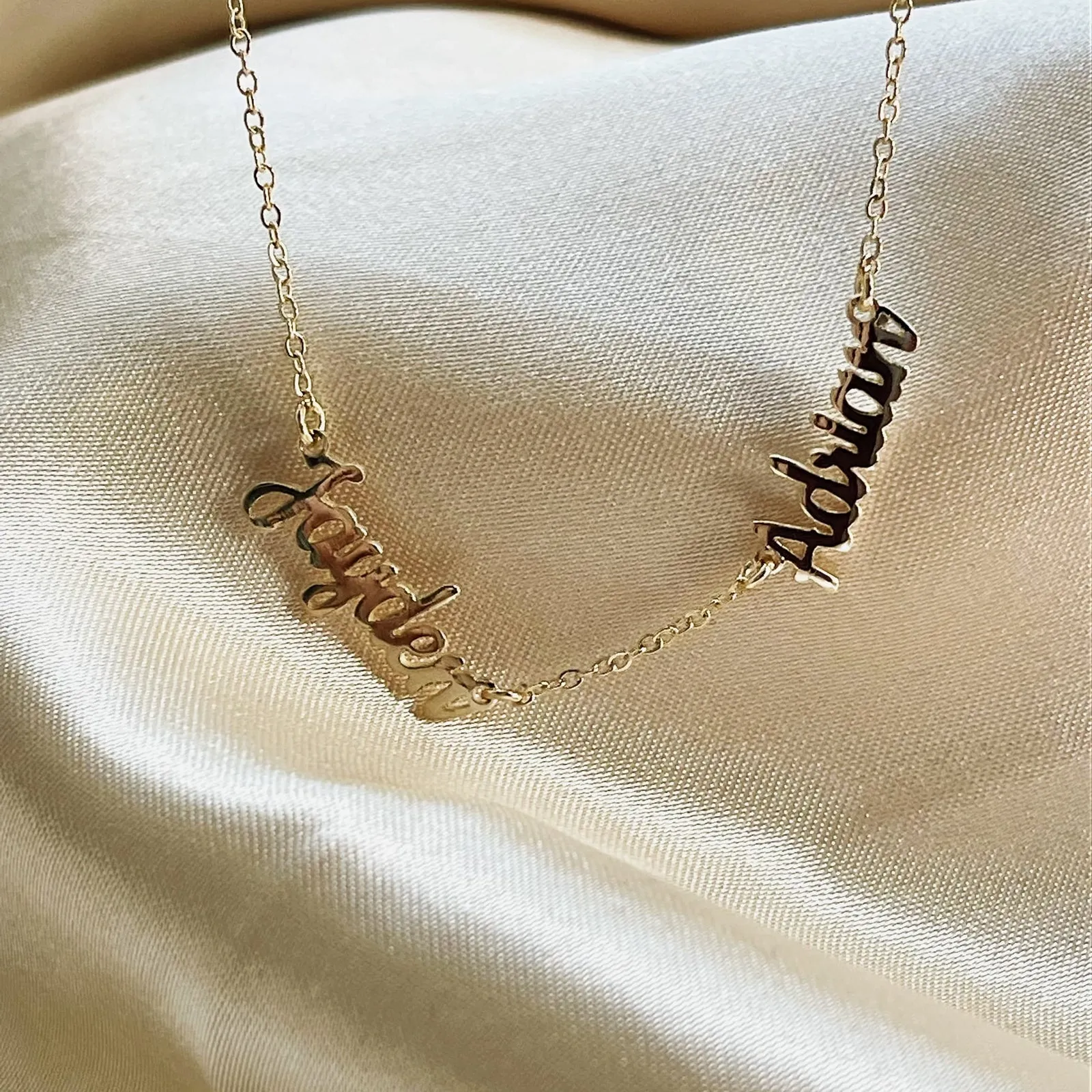 Custom Two Name Necklace