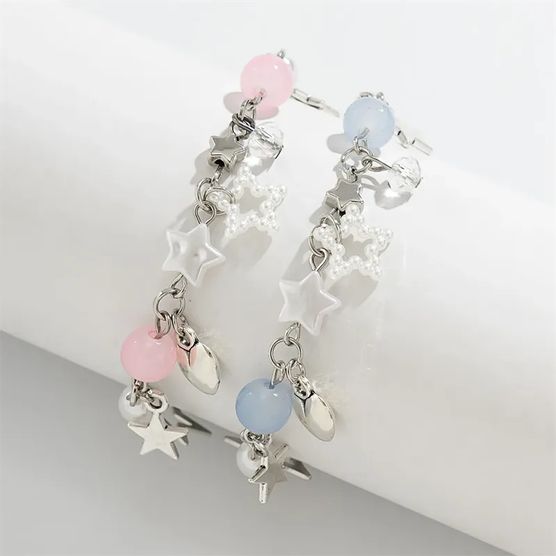 Cutout Imitation Pearl Star Heart Beaded Bracelets