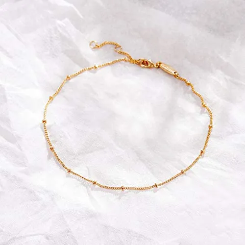 Dainty Gold Satellite Anklet