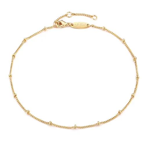 Dainty Gold Satellite Anklet