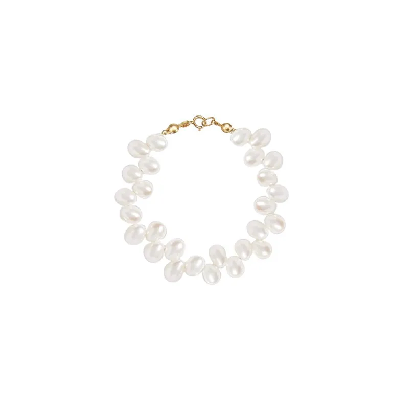 DAINTY SIDE-DRILLED FRESHWATER PEARL BRACELET