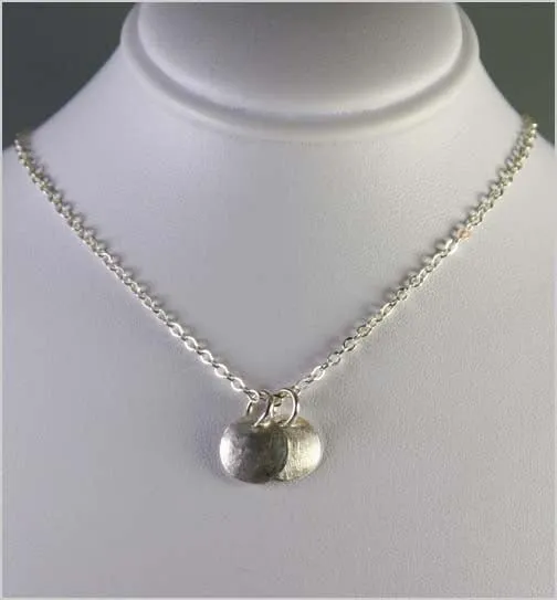 Dainty Sterling Silver Circle Necklace