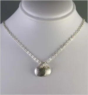 Dainty Sterling Silver Circle Necklace