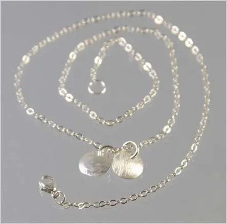 Dainty Sterling Silver Circle Necklace