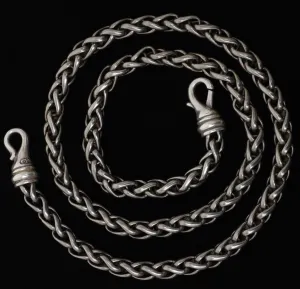 David Yurman 6mm Wheat Chain - Sterling Silver & Titanium