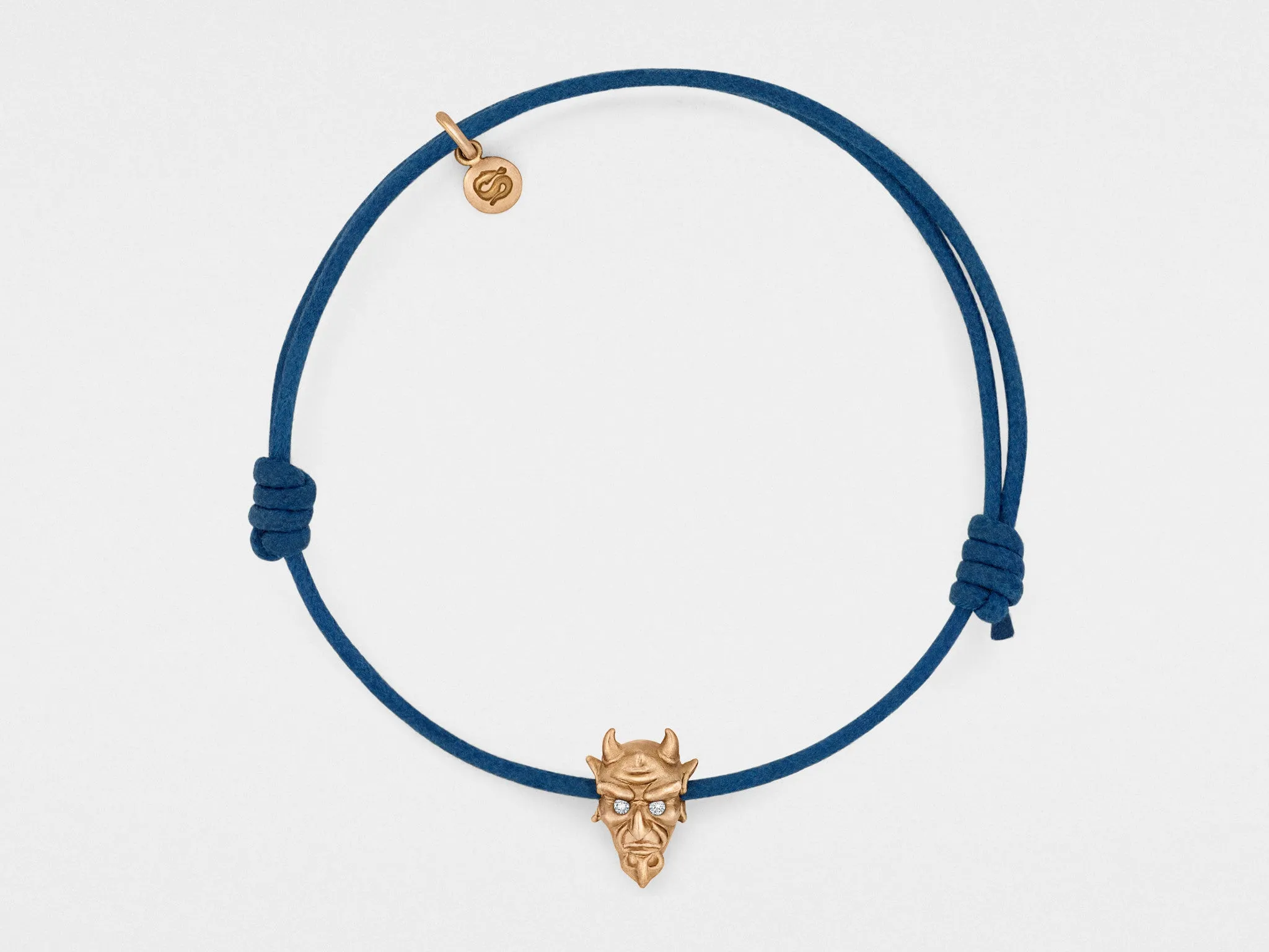 Devil Bracelet in Rose Gold with Diamond Eyes