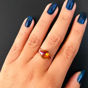 Dex Orange Swarovski Ring