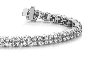 Diamond Squares Diamond Bracelet with 2.99 ct.(finished) 1.5mm