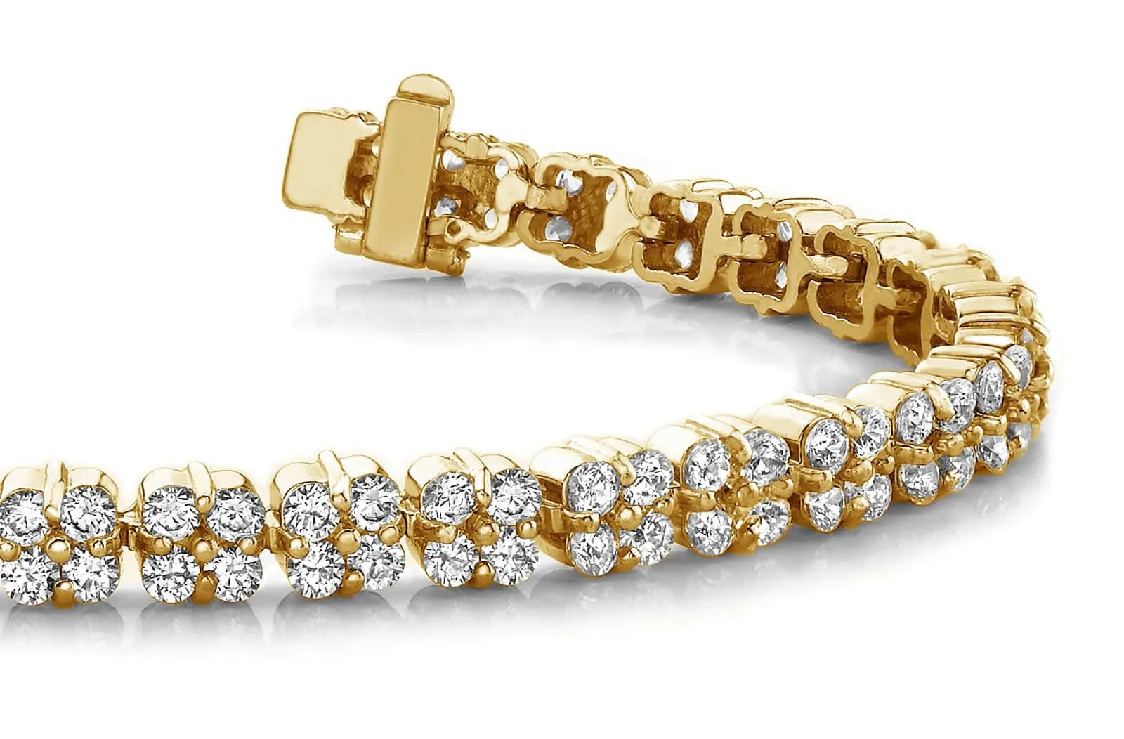Diamond Squares Diamond Bracelet with 2.99 ct.(finished) 1.5mm
