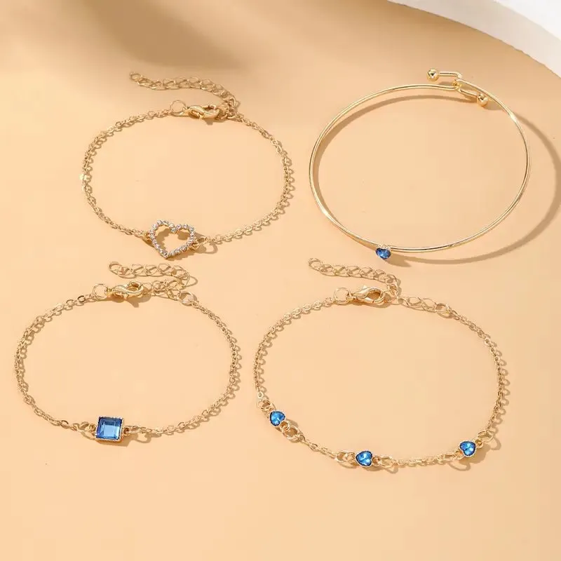 Diamond Statement Bracelet Stacks