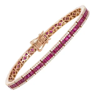 Diamond Tennis BRACELET 18K Rose Gold