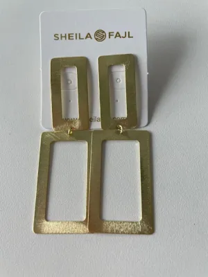 Double Rectangle Earrings