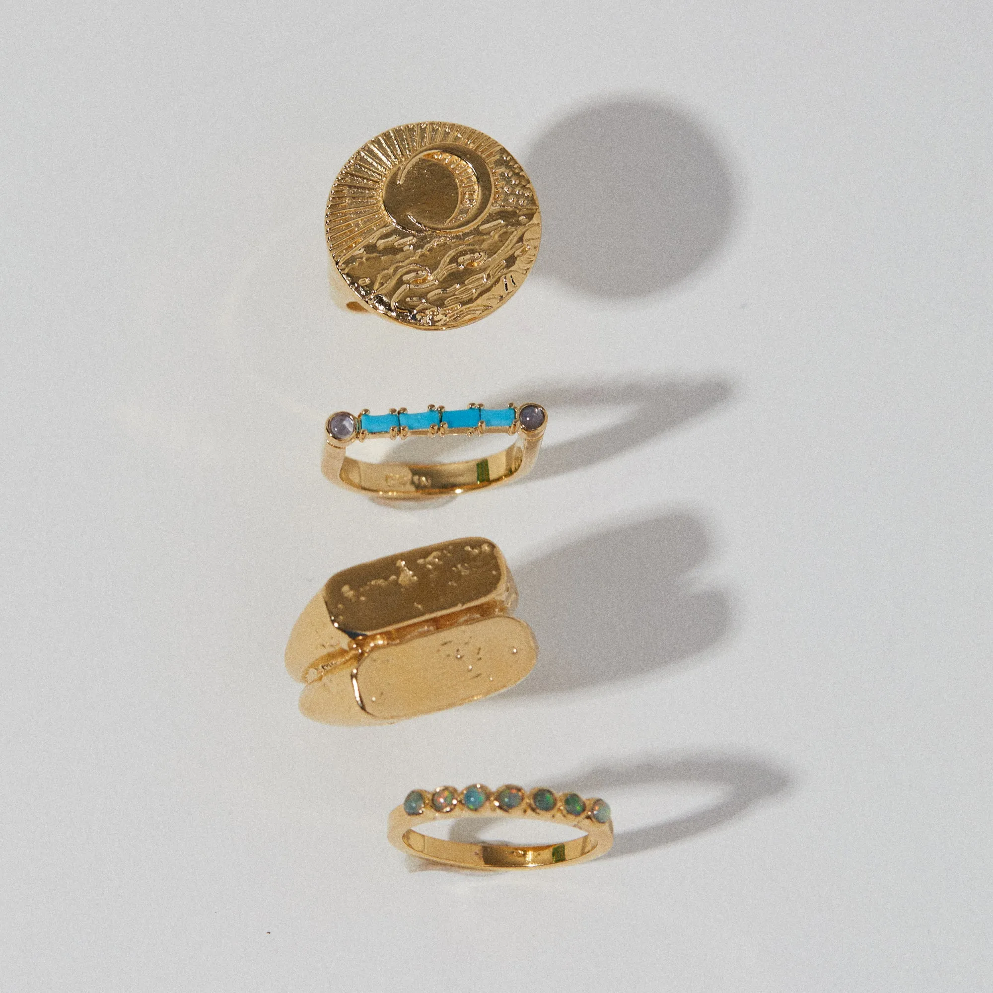 Double Rectangle Signet Ring
