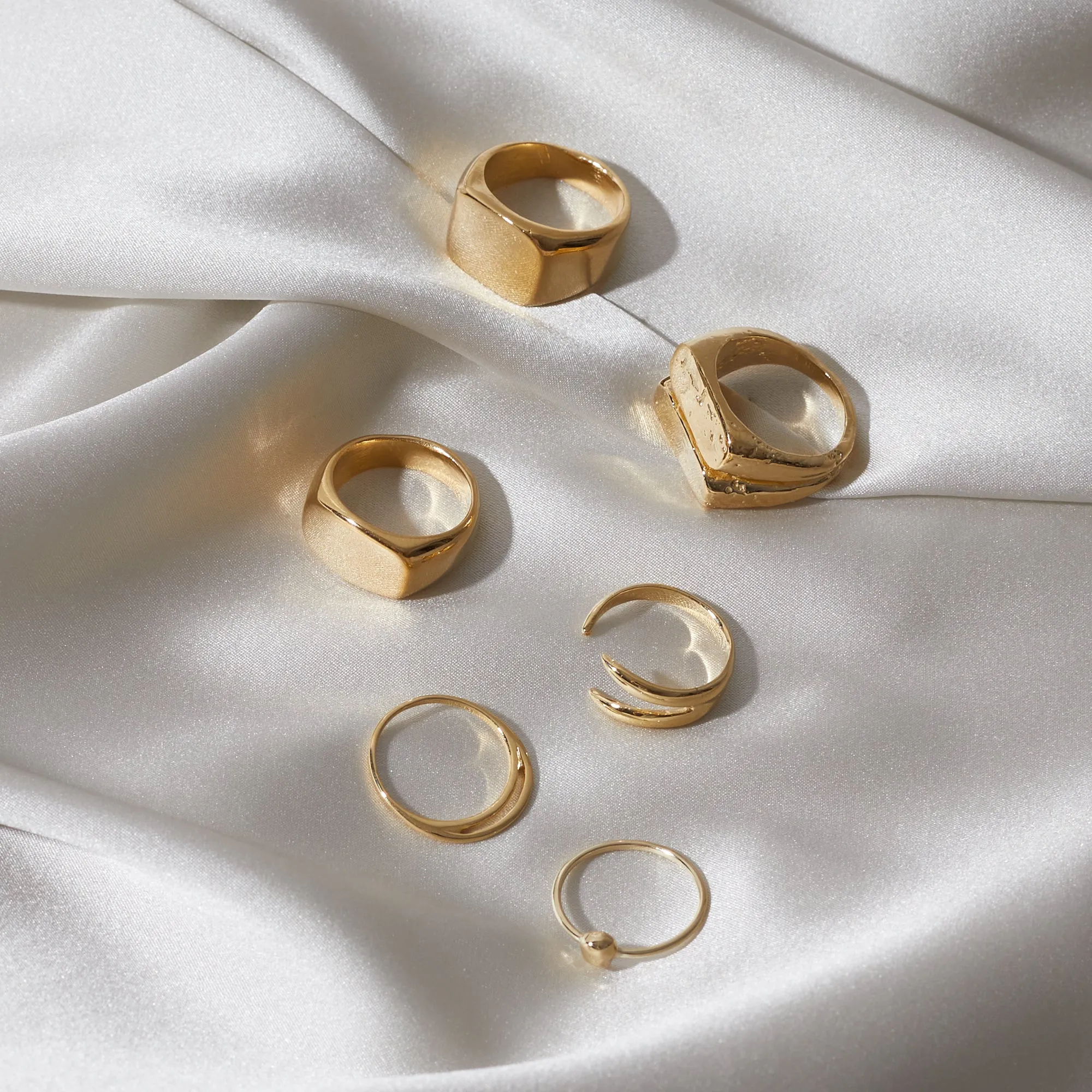 Double Rectangle Signet Ring