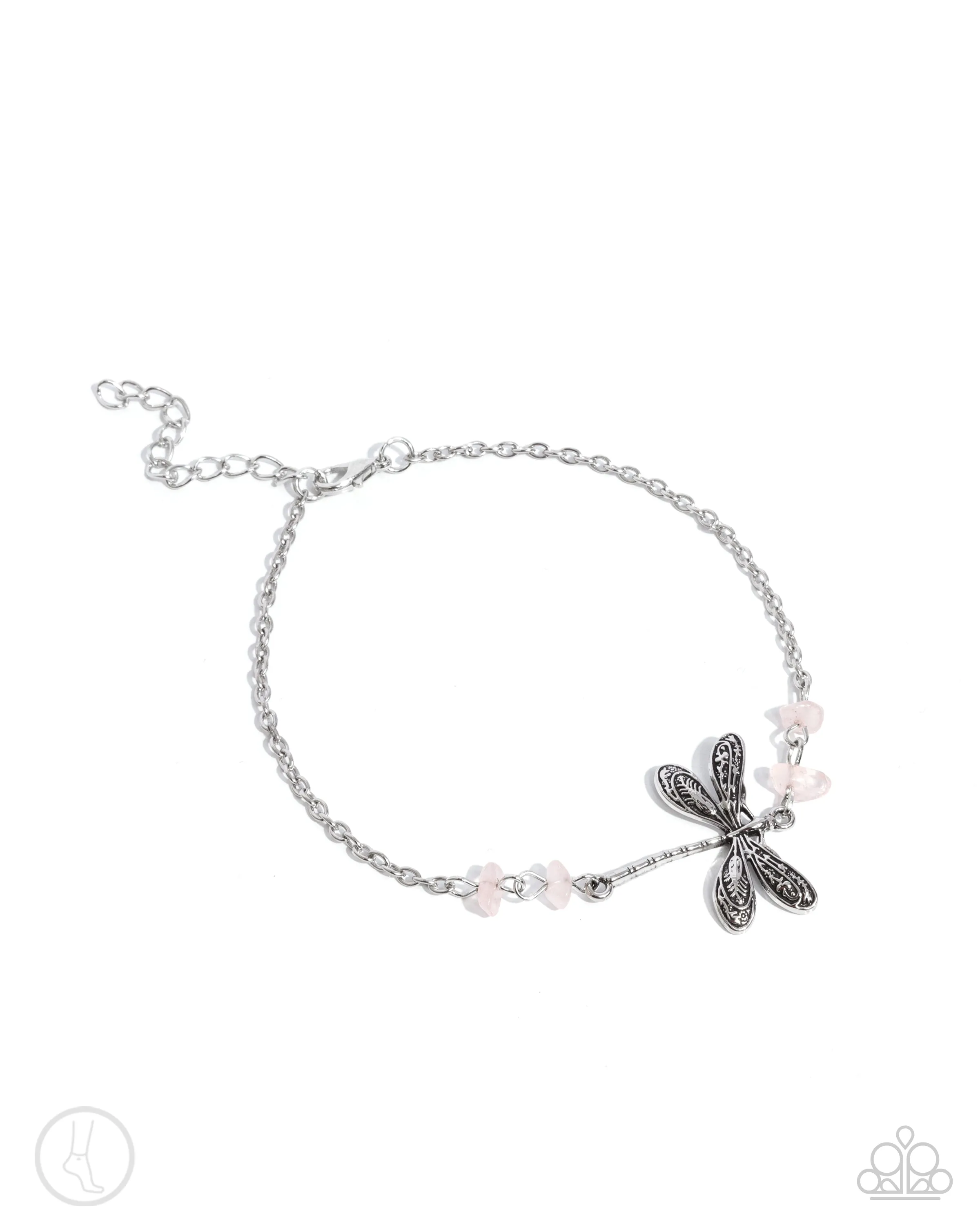 Dragonfly Dawn - Pink - Anklet