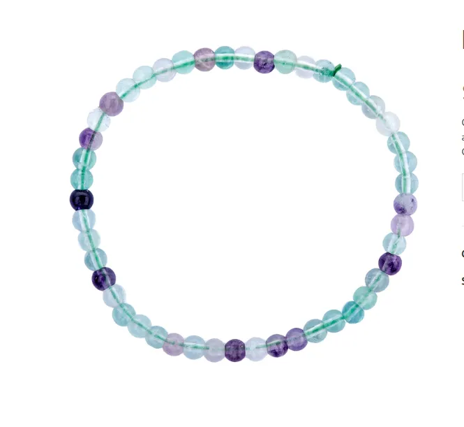 Earth's Elements - Fluorite Gemstone Beaded Beaded Bracelet