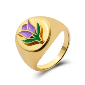 Enamel Tulip  Ring JLTR0576