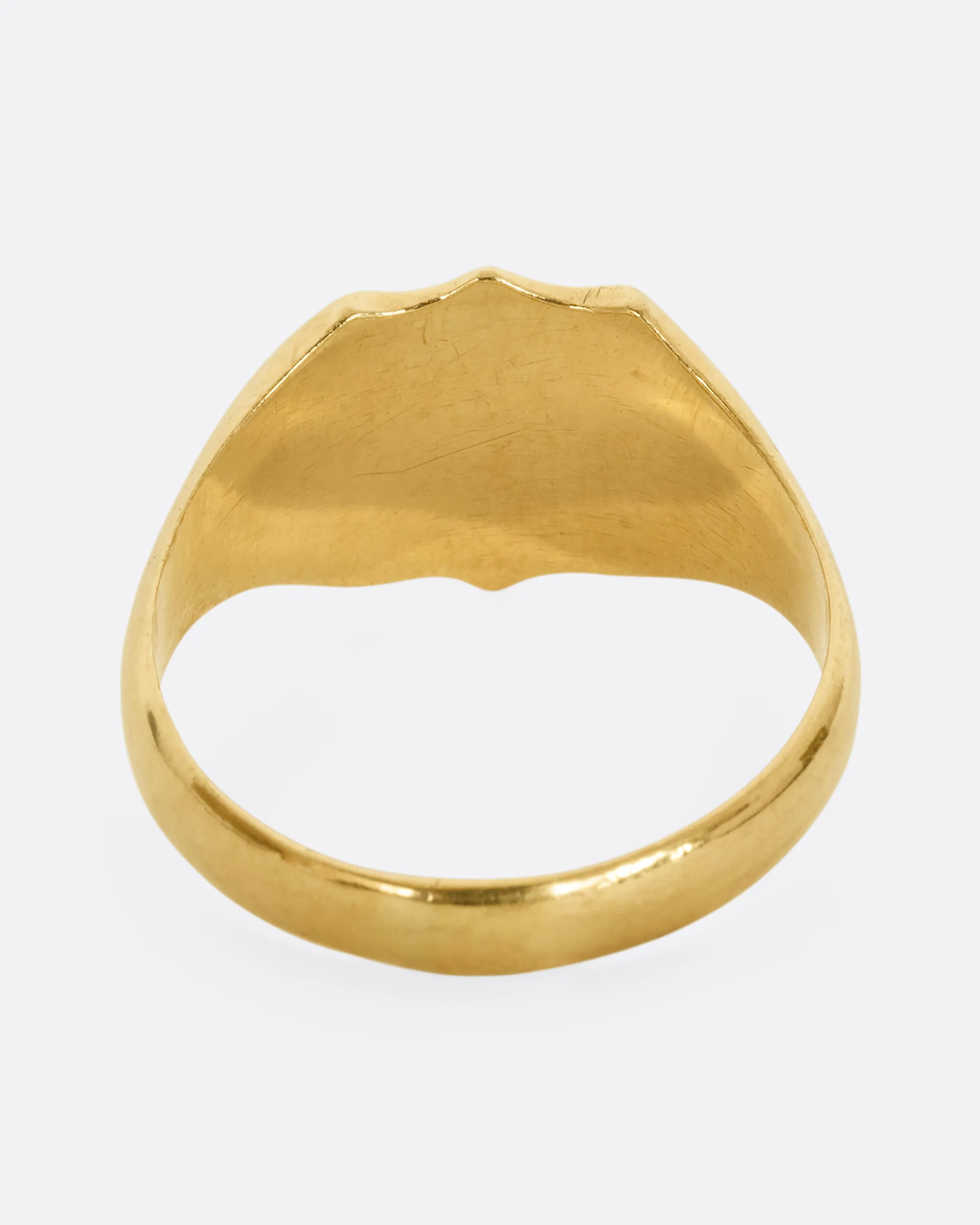 English Crest Signet Ring