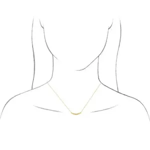 Engravable Curved Bar 18" Necklace 87635